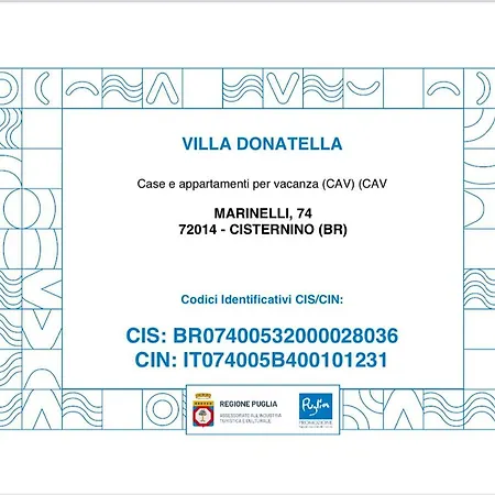 Donatella Hébergement de vacances *